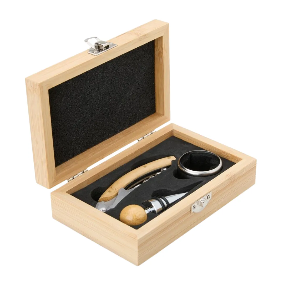 Kit vinho bamboo – 3 peças